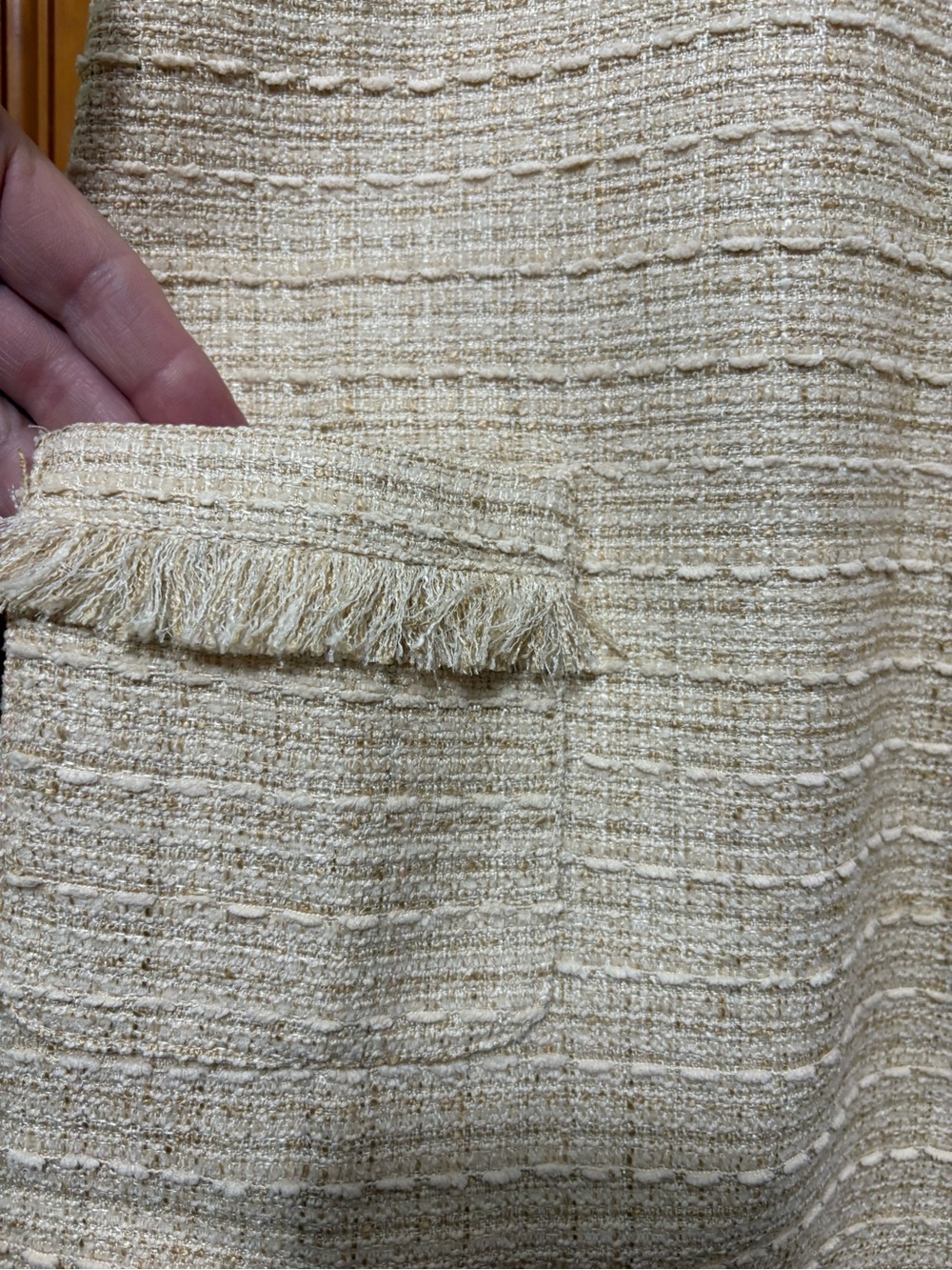 Amanda Uprichard Andrea Cream Tweed Halter Shift Dress Size XS NWT - Picture 7 of 16